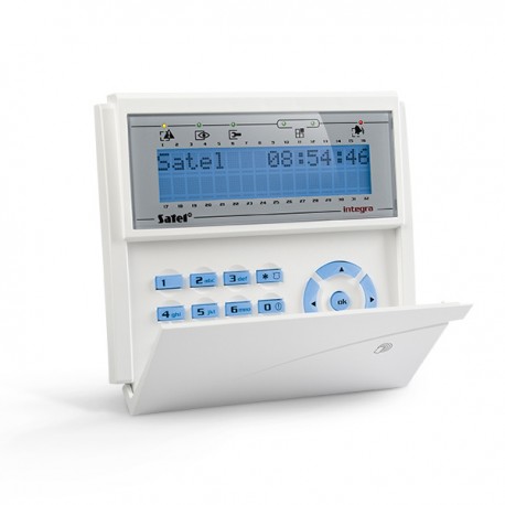 INT-KLCDR-BL SATEL INTEGRA Manipulator/klawiatura LCD z czytnikiem kart zbliżeniowych